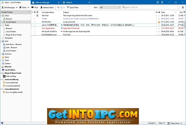 mozilla thunderbird 64 bits