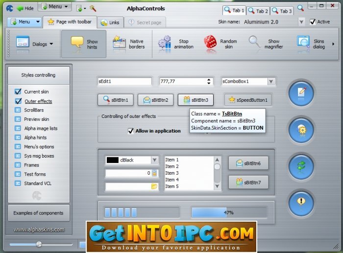 Alpha controls delphi Alpha controls delphi